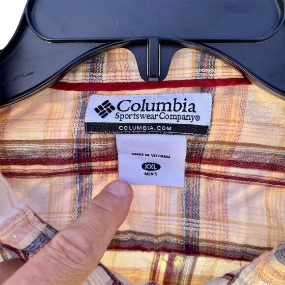 Columbia Men's 2XL Plaid Short Sleeve Button-Up Shirt Multicolor Casual - Picture 5 of 5